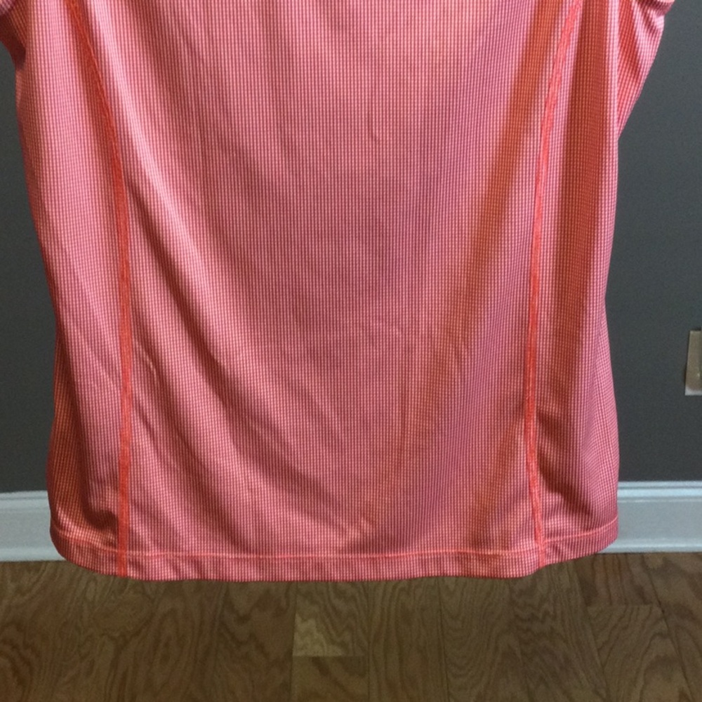 L PGA Tour peach checked sleeveless activity top - Picture 8 of 14